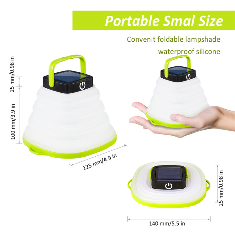 solar usb camp lantern inflatable solar camping lantern camping outdoor waterproof mini lantern