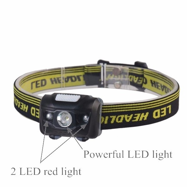 Promotional Head Lamp 3W LED 4 Modes Light 120LM Cheap Headlamp With Red LED