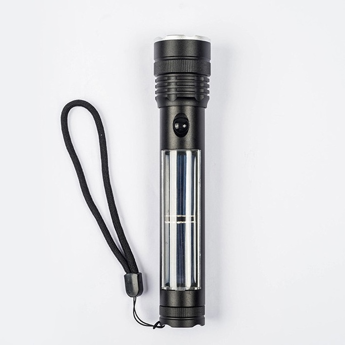 Camping Lamp Outdoor Led Solar Torch Light Flashlight 18650 Battery  Rechargeable Led Camping Light