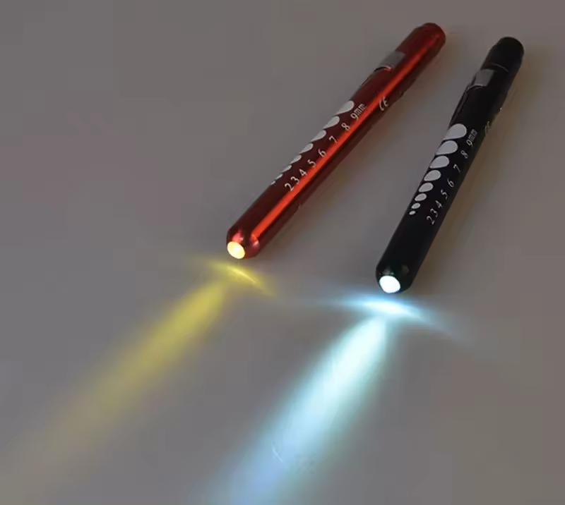 Aluminum Alloy Medical Mini Pen Flashlight Torch keychain,Portable Small LED Medical Light with Pocket Clip