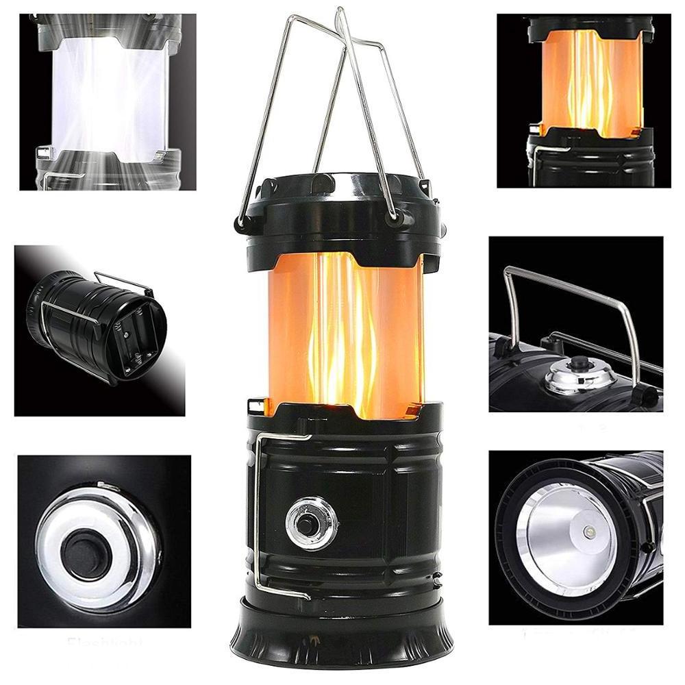 Flame LED Outdoor emergency light led camping lantern with AA Battery camping light lamp lantern mantles Pop Up Camping Lantern