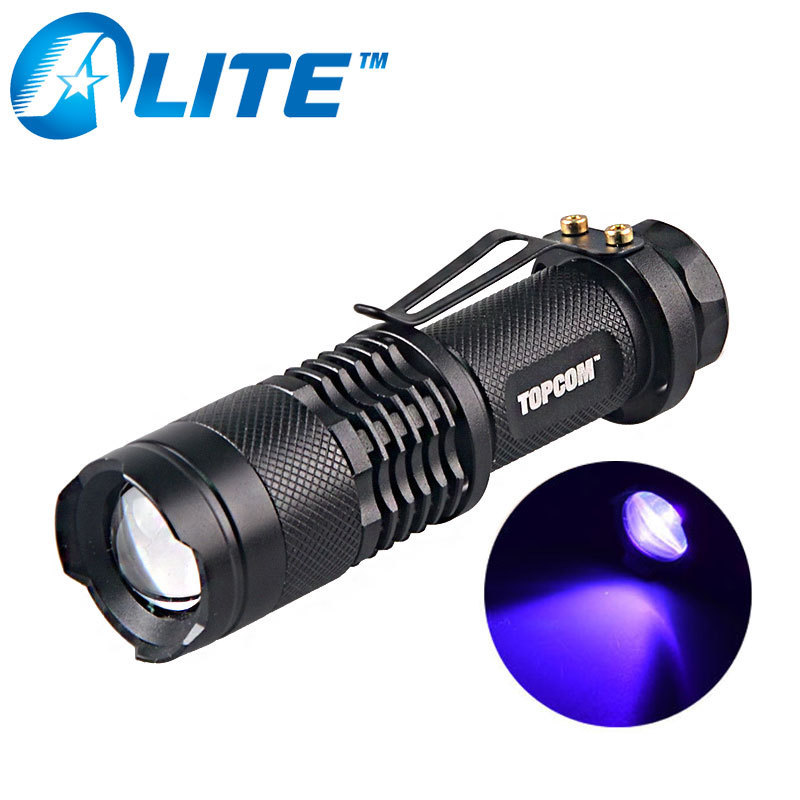 3w pocket small black light money detector uv led 365nm flashlight