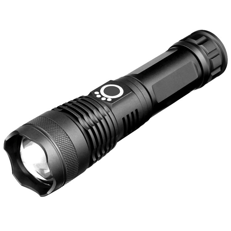 High Lumen Zoomable Most Powerful USB Rechargeable Torch XHP50 LED Aluminum Flashlight USB