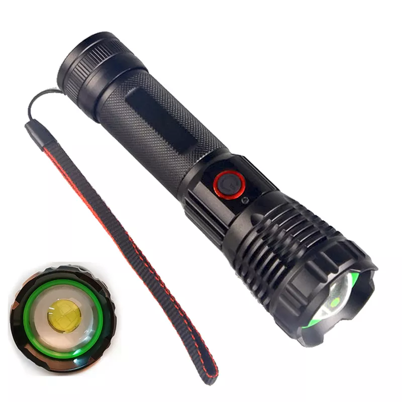 20Watt High Power Tactical XHP90.2 LED Flashlight 2500 lumens Zoom Power Bank Lampe Torche Rechargeable USB