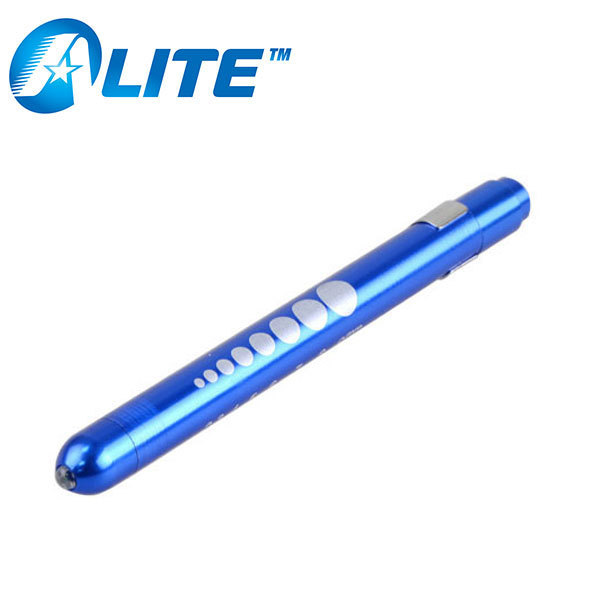 Aluminum Alloy Nurse Penlight with Pupil Gauge LED Medical Pen Lights for Nursing Doctors