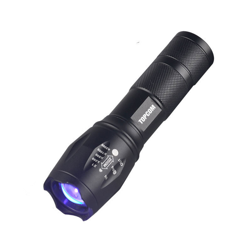 Handheld Zoomable Black Light Flashlights 18650 Battery or 3 AAA Battery 365nm 395nm UV LED Flashlight