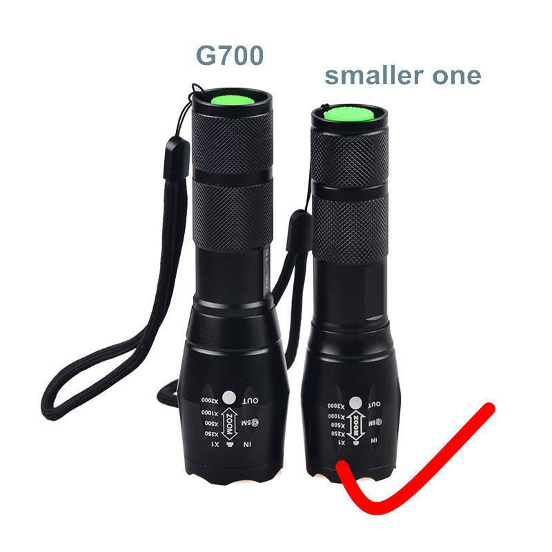 TMWT Zoomable LED Aluminum Alloy Flashlight XML-T6 Tactical Waterproof IP68 Torch for Emergency Camping Outdoor Hunting Camping