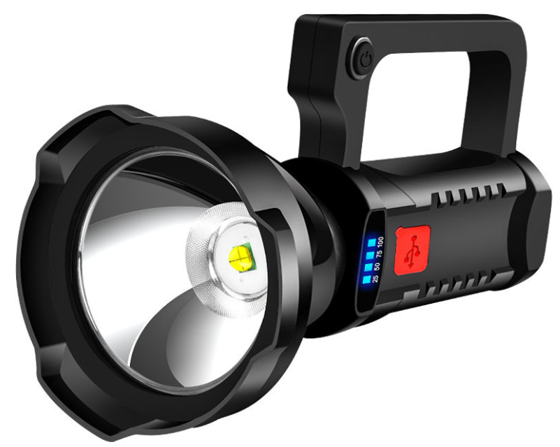 Outdoor Handheld Spotlight USB Rechargeable Super Bright Hunting Searchlight Led Search Light for Hunting