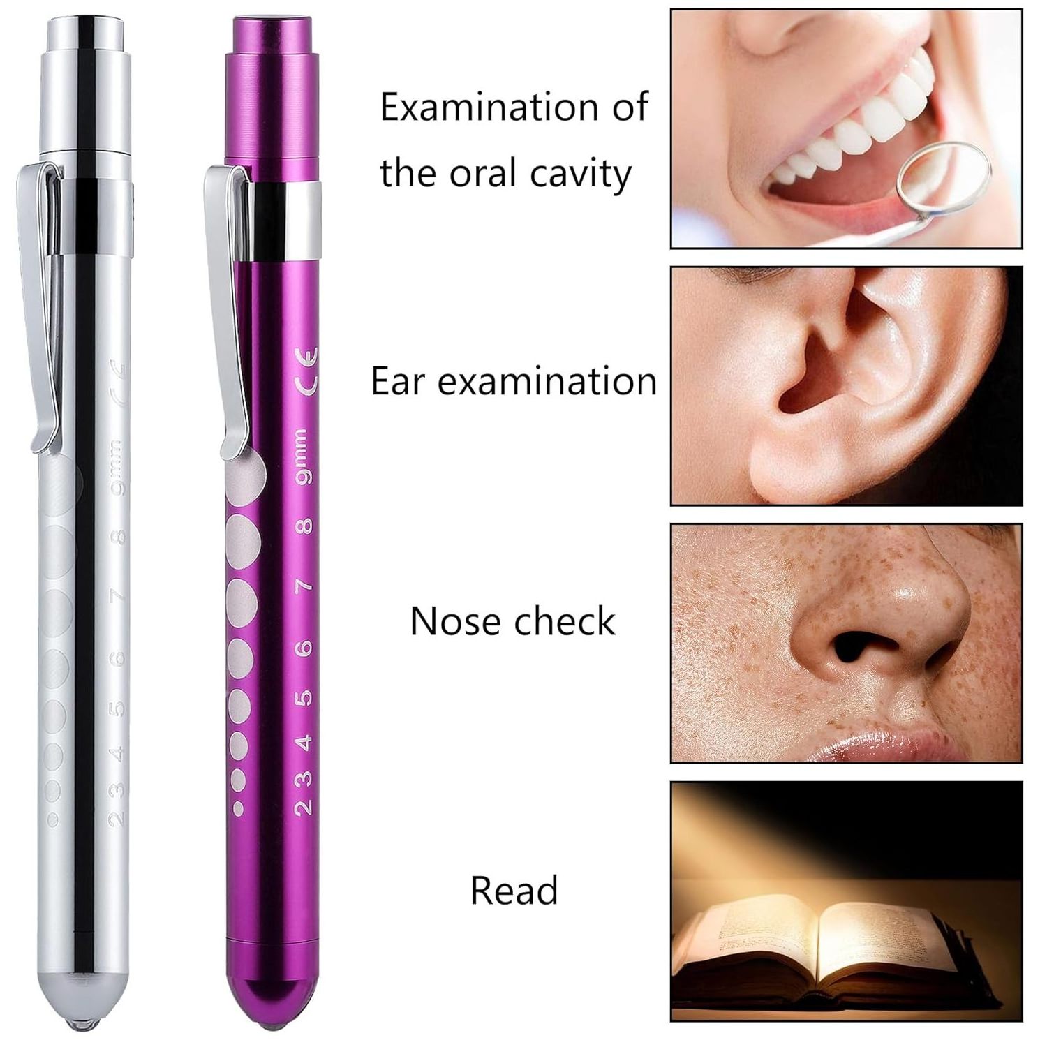 Aluminum Alloy Medical Mini Pen Flashlight Torch keychain,Portable Small LED Medical Light with Pocket Clip