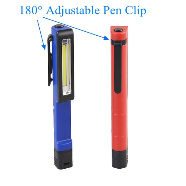 Plastic Portable Pen Shape LED Work Light Bar Torch  LED Working Torch Light COB LED Magnetic Pen Work Light