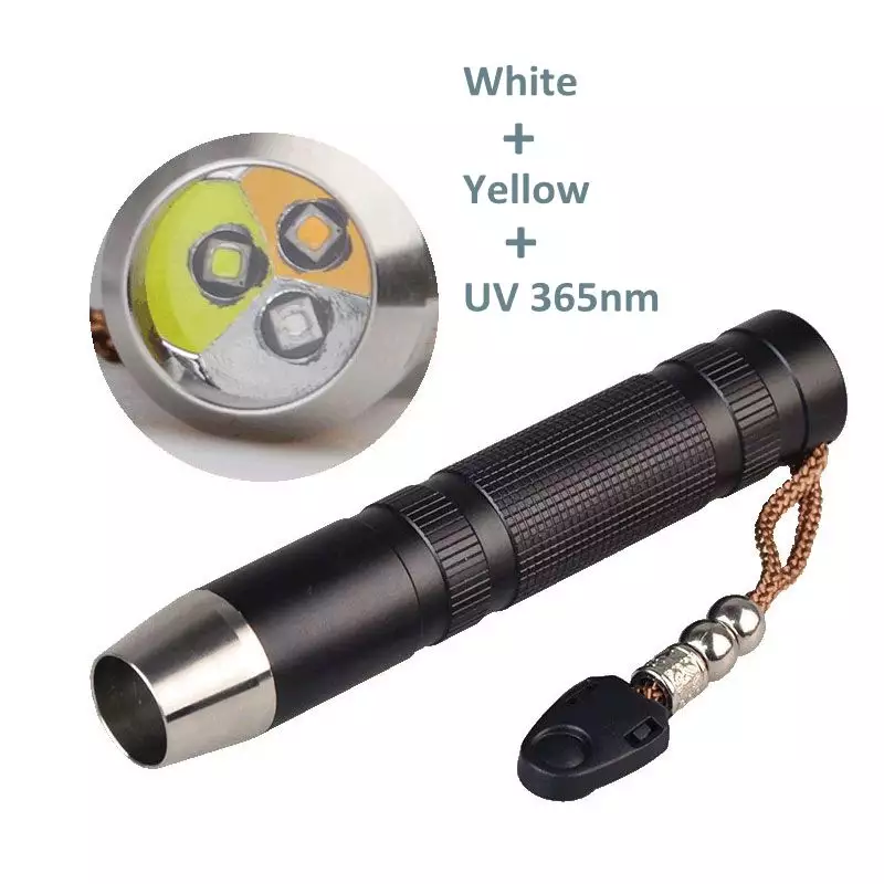 Night Vision Infrared Flashlight High Power Hunting 660nm Red Light + 850nm IR LED Aluminum Alloy Flashlight Professional