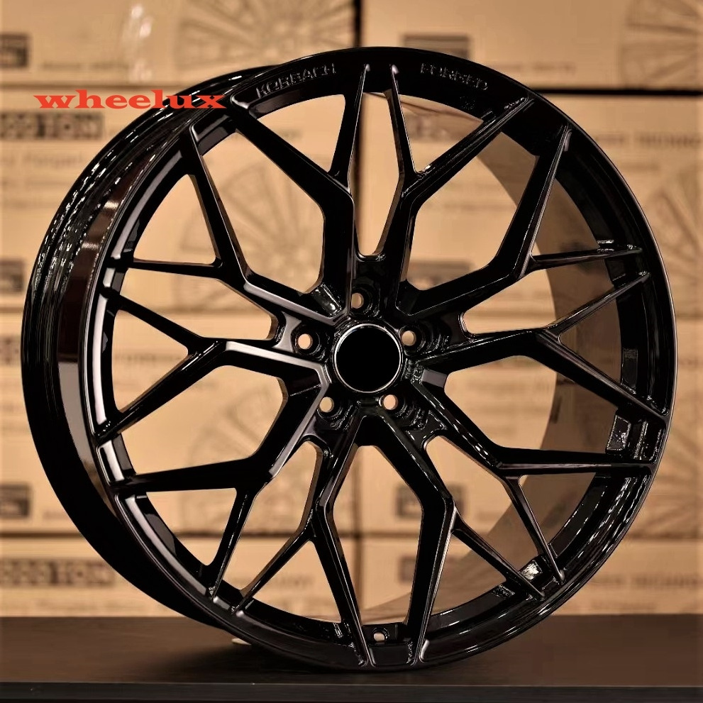 wheelux 18 19 20  21 22Inch Alloy Wheel Black  forged  Rims   for BMW M3 M4 Z4 328 M8 M5 330 X5 X6 wheels