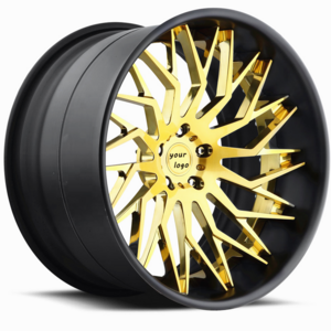 Custom gold wire wheels 18 19 20 21 22 inch forged alloy wheels