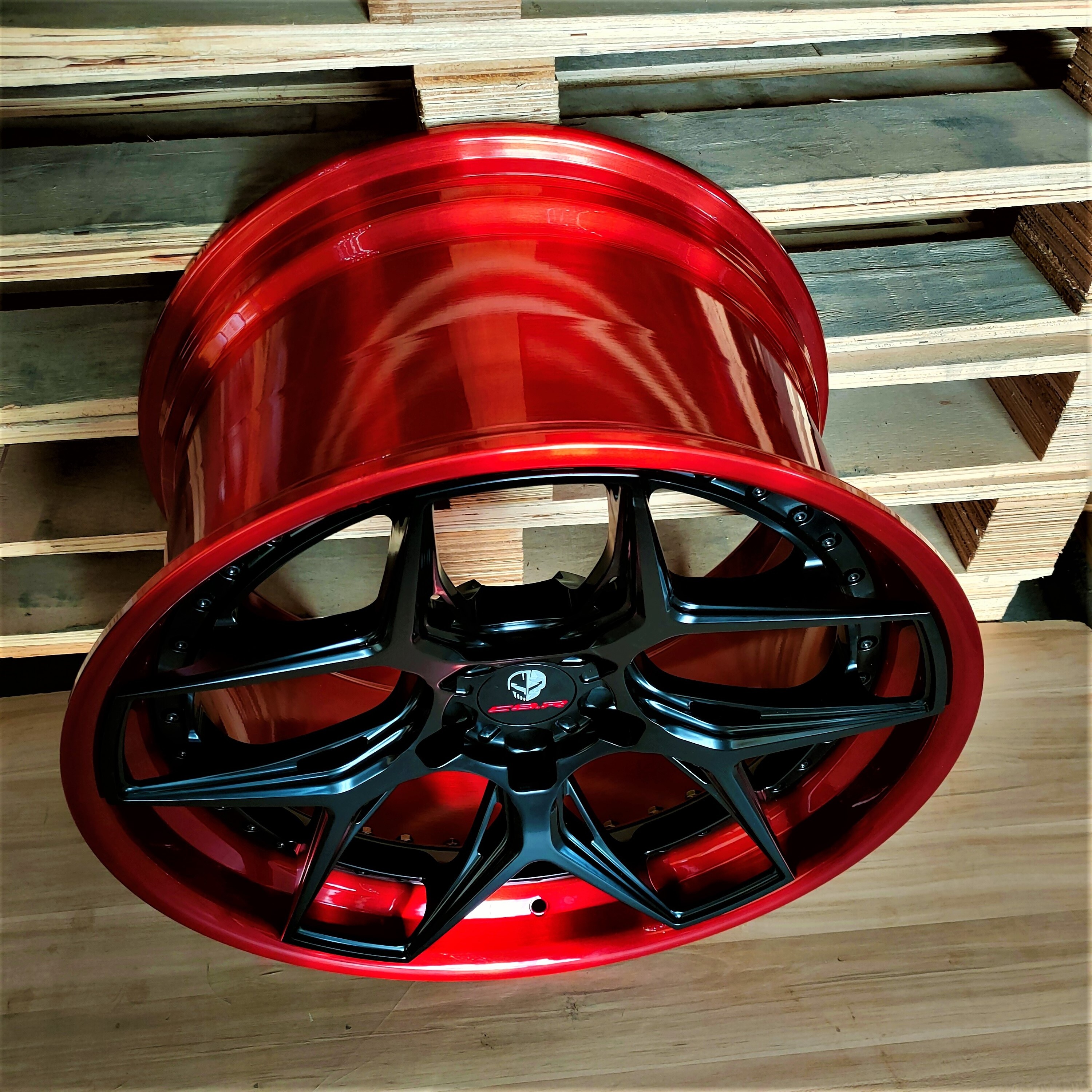 Customized Factory Price Hot Sale 19 20 21 Inch  Wheels Rims For Sale Rims  Red And Black For Corvette C8 C7 ZR1 Z06 C6 C5 rims