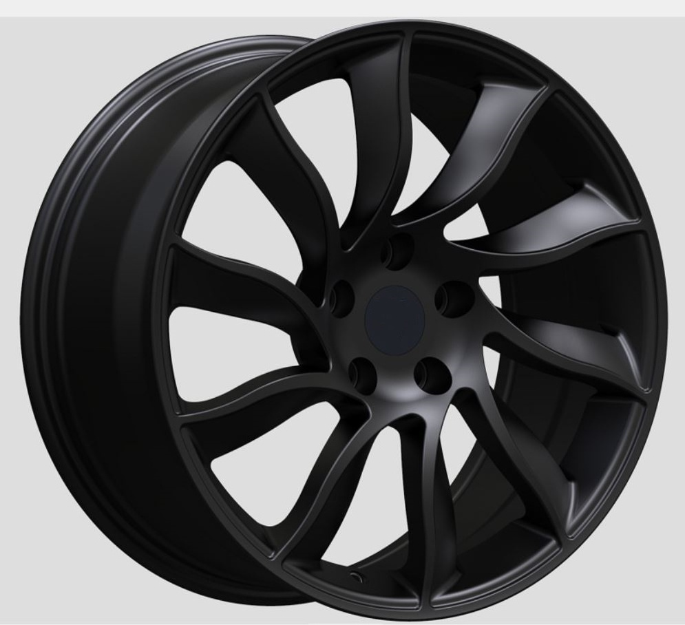 forged magnesium wheels concave matt black rays chrome alloy wheels  for Tesla Model S Model 3 Model Y