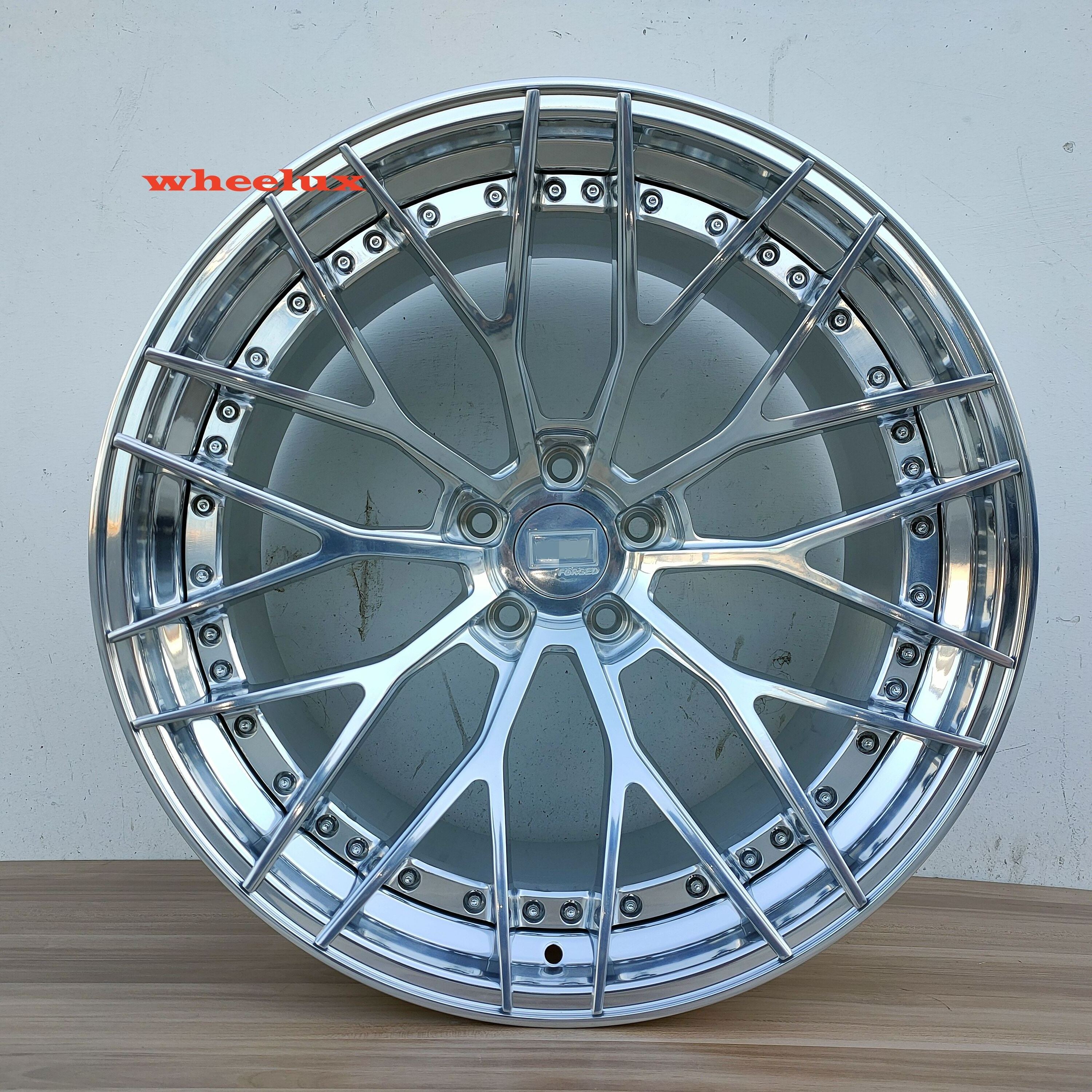 custom 2 piece chrome wheel rim 5x114.3 5x120 5x130 for corvette C8 18 19 20 21 22 24 26 28 inch