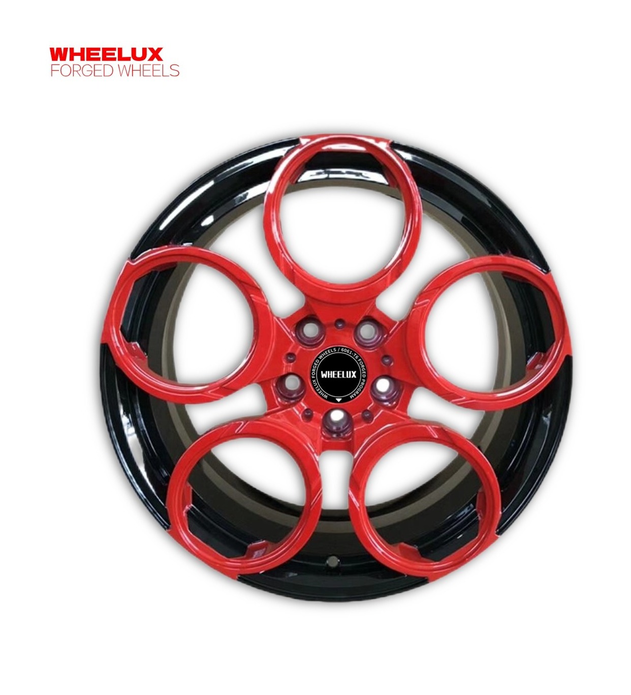 Wheelux custom white monoblock forged alloy wheels rims for passenger car wheels rims