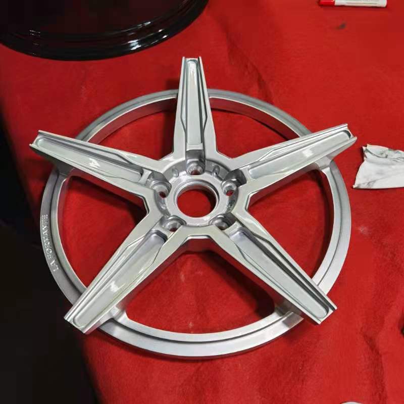 high strength polished gold silver  2piece forged wheel rims alloy passenger car wheels rims