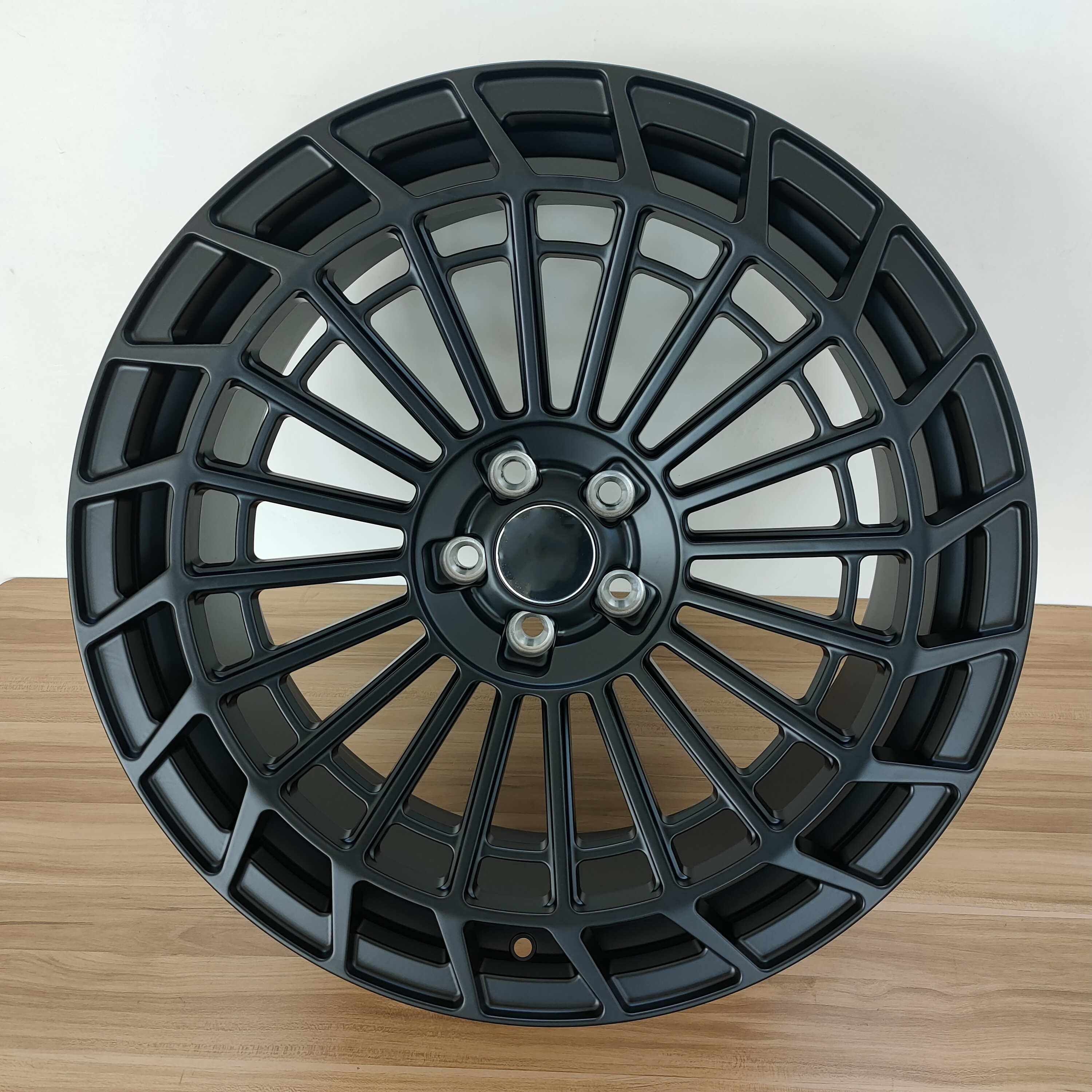 wheelux 20 inches Multi Spoke Lip Gloss Flower Black Alloy Staggered-Wheels 5x120 Car Rims for bmw 4 5 6 7 series