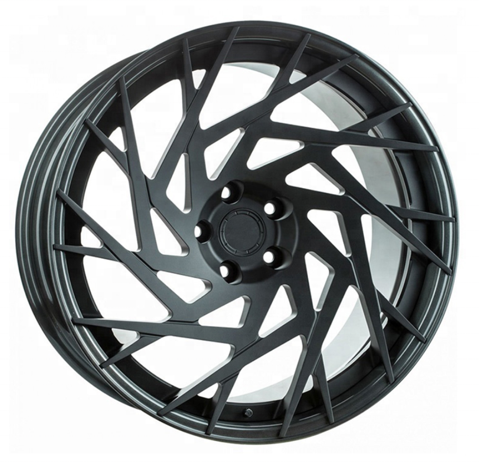 2 piece forged 18 inch 5x100 5x112 5x120 5x114 5x115 deep dish black white car wheels rims