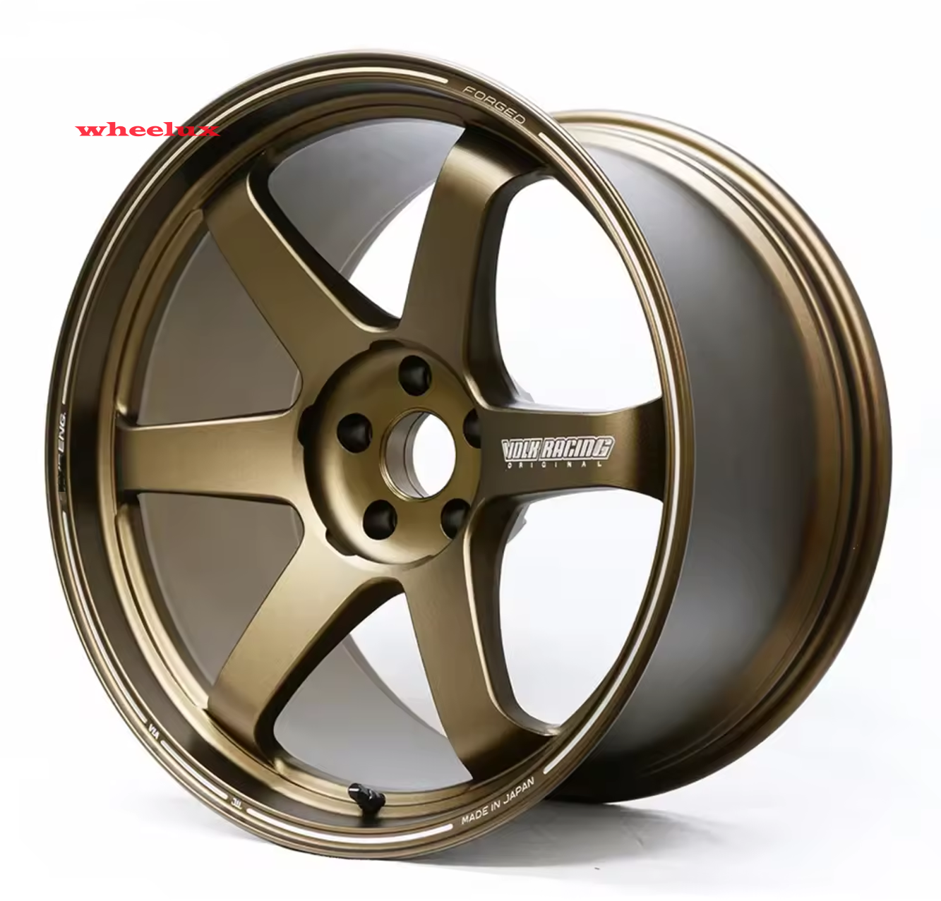 Bronze color 6 spoke deep dish design 17 18 19 20 21 22 inch pcd 5x114.3 5x120 4x4 alloy wheels for TE37