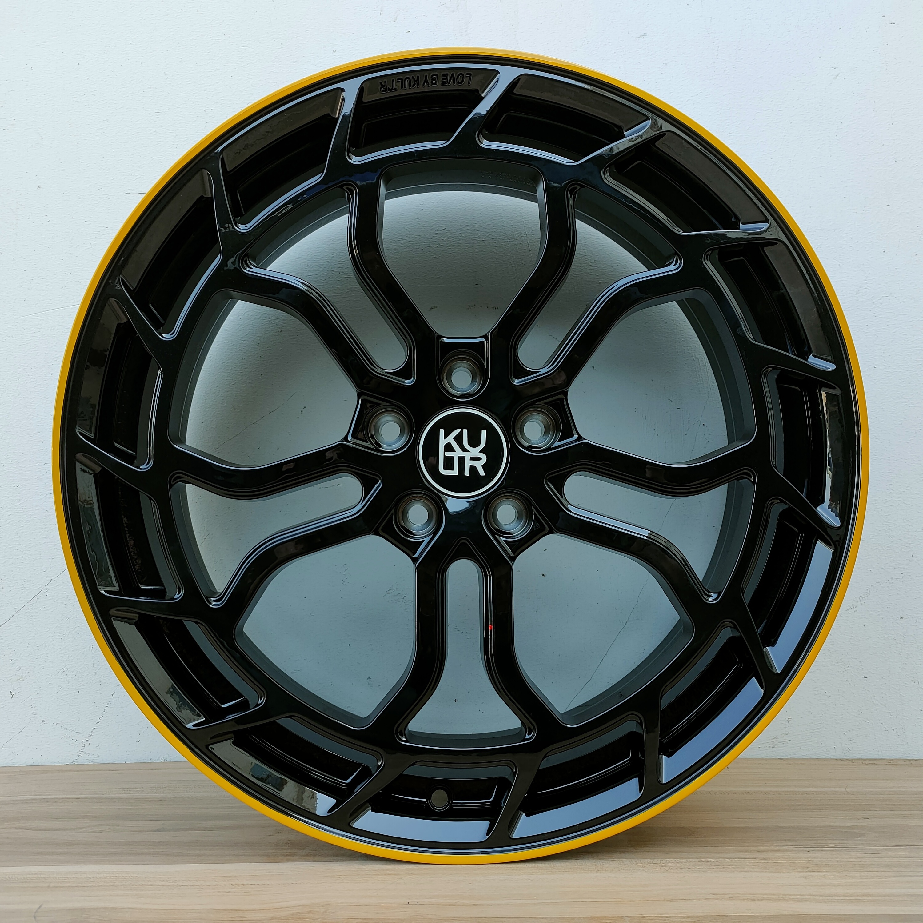 Gunmetal black 20x10 Multi Spoke yellow Lip Rims Passenger Car Alloy Wheels Silver 5x120 5x112 for BMW Mercedes Benz Maybach