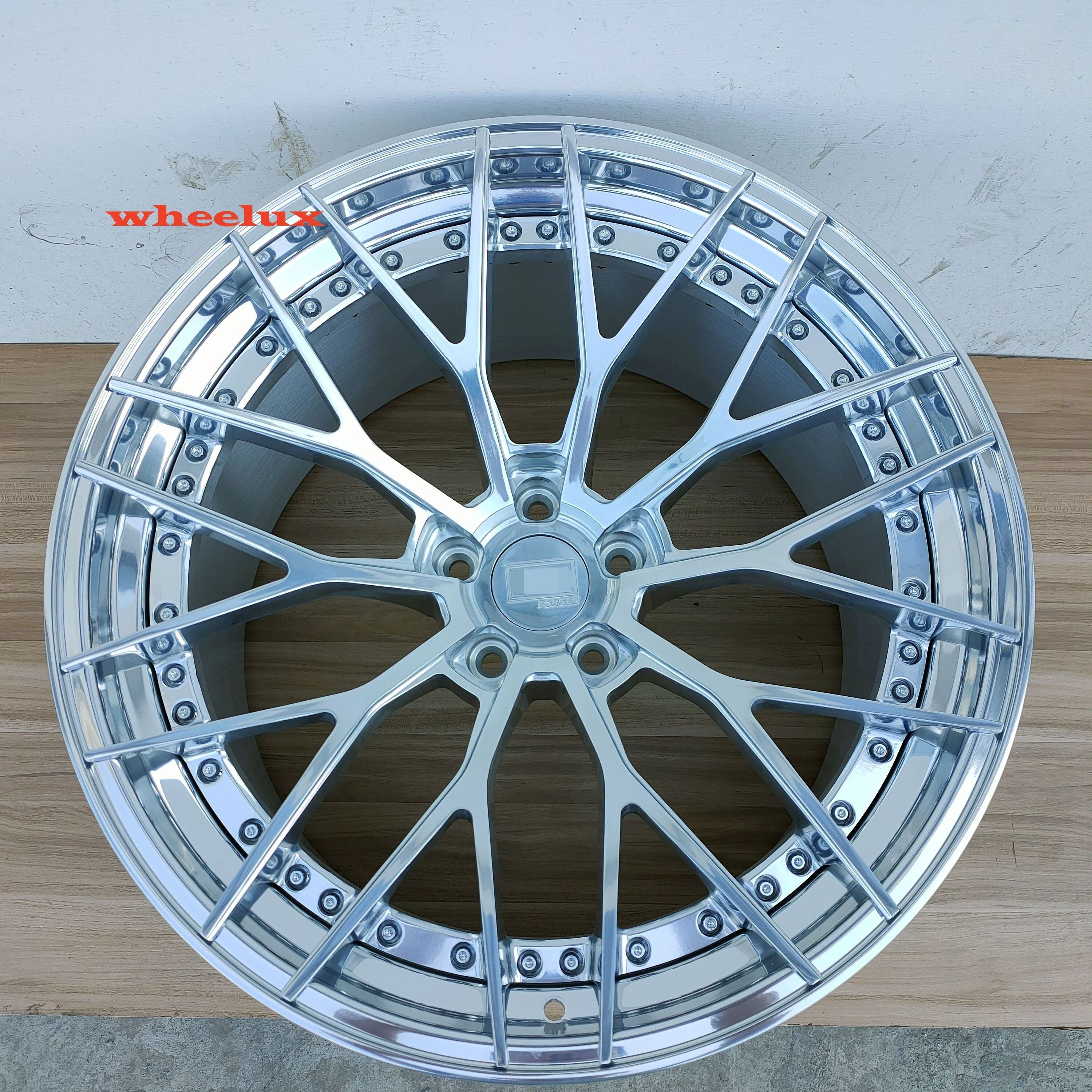 custom 2 piece chrome wheel rim 5x114.3 5x120 5x130 for corvette C8 18 19 20 21 22 24 26 28 inch