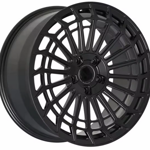 wheelux 20 inches Multi Spoke Lip Gloss Flower Black Alloy Staggered-Wheels 5x120 Car Rims for bmw 4 5 6 7 series