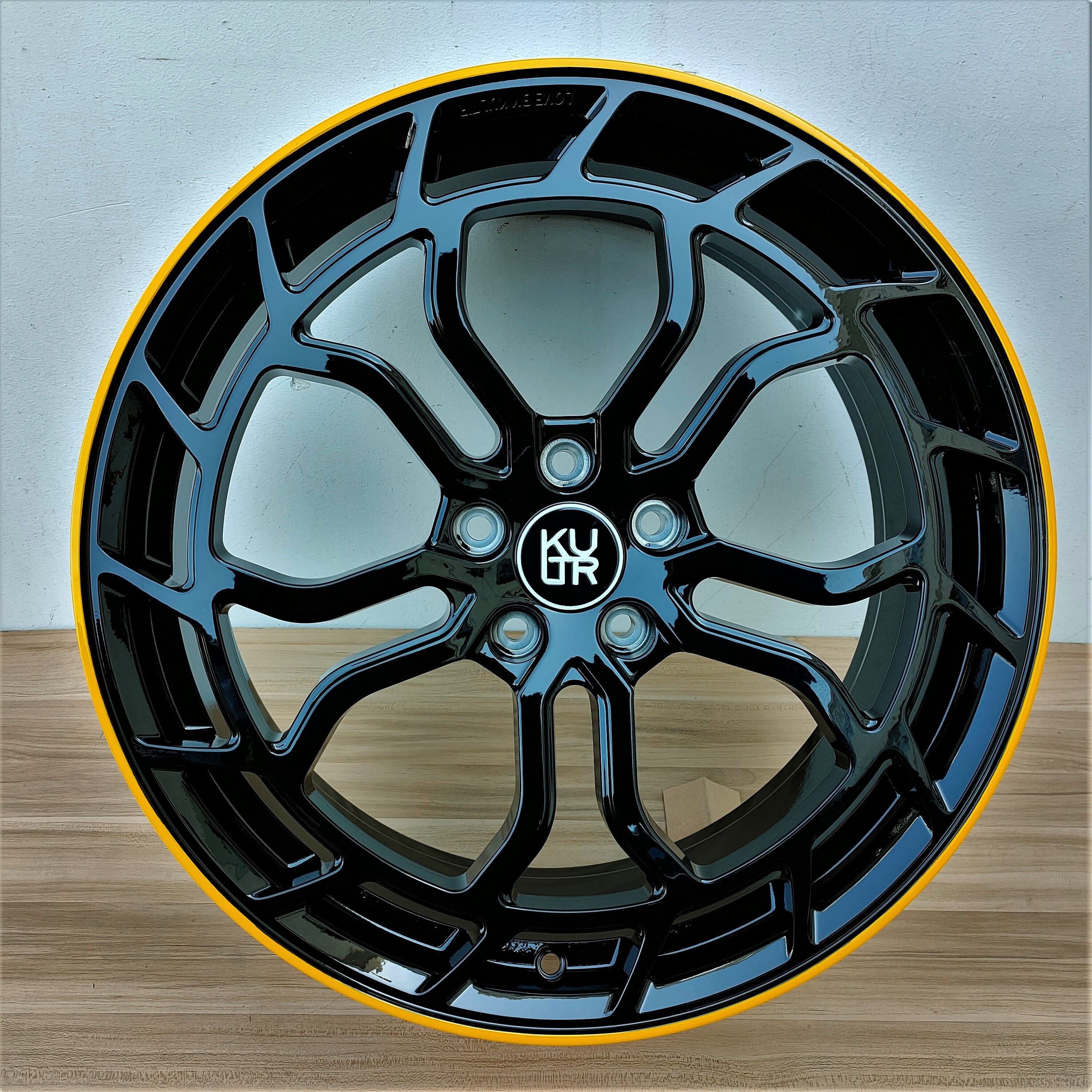 Gunmetal black 20x10 Multi Spoke yellow Lip Rims Passenger Car Alloy Wheels Silver 5x120 5x112 for BMW Mercedes Benz Maybach