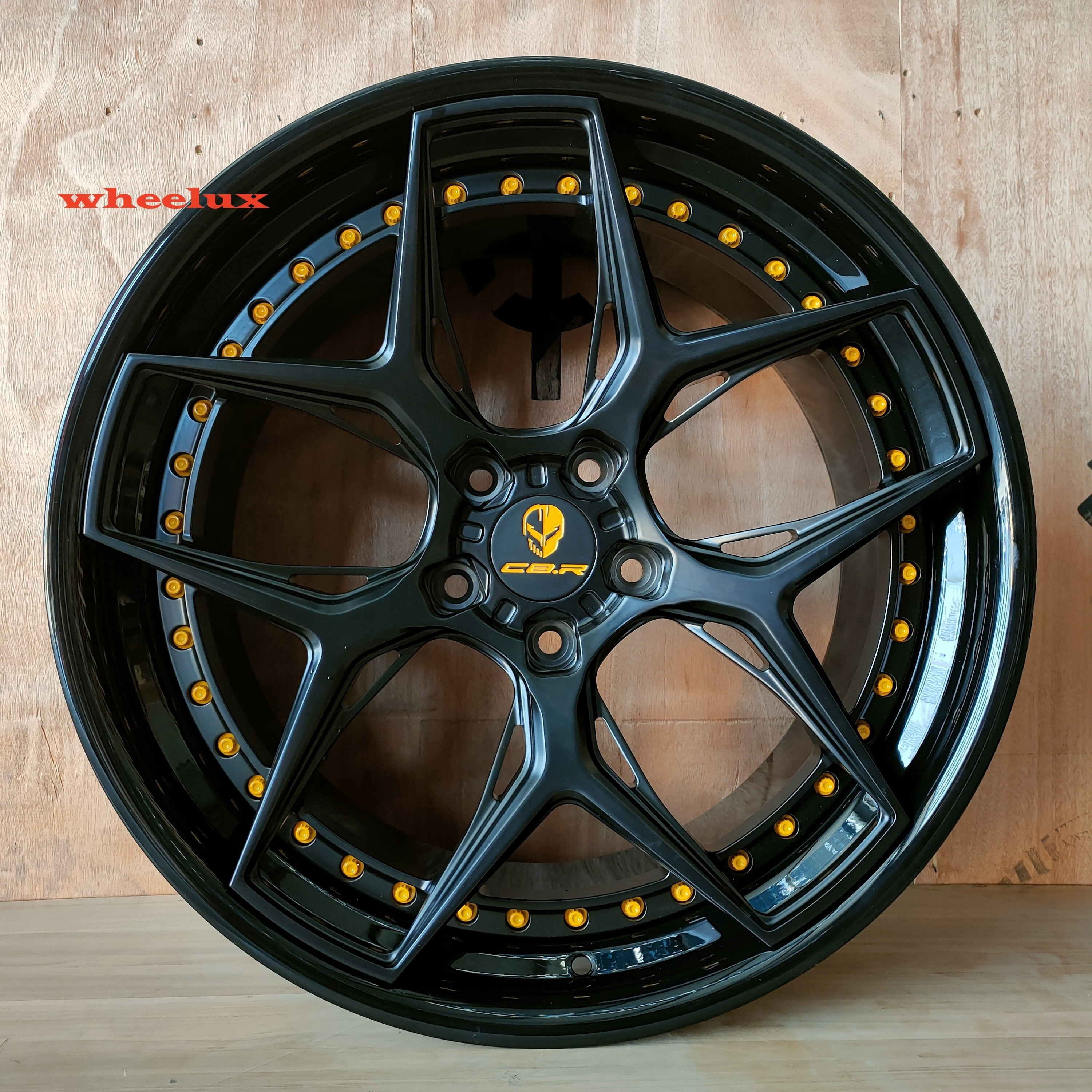 Custom Black Line Rims 5 Double Spoke 5x120 19 20 21 Inch Forged Alloy Wheels For Corvette C8 C7 ZR1 Z06 C6 C5 rims