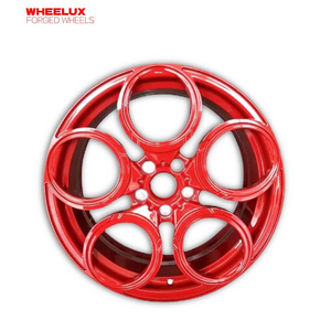 Wheelux custom white monoblock forged alloy wheels rims for passenger car wheels rims