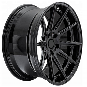 2 piece forged 18 inch 5x100 5x112 5x120 5x114 5x115 deep dish black white car wheels rims