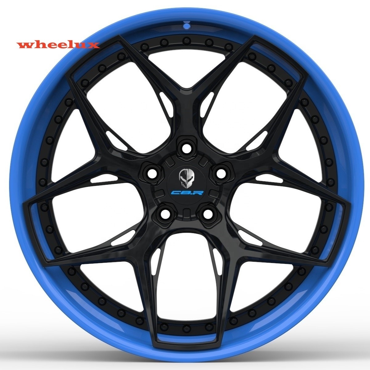 BOLUN 6061 T6 blue 18 19 20 21 inch 5x120 Forged Aluminum Alloy Forged Wheels For Corvette C8 C7 ZR1 Z06 C6 C5 rims