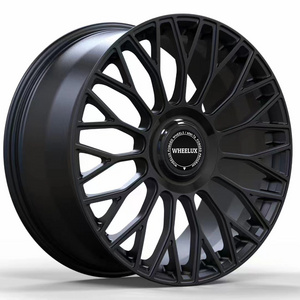 custom 18 19 20 22 Inch  Spoke 5x120 Gloss Black Star Monoblock Forged Alloy Wheel Rims For racing car