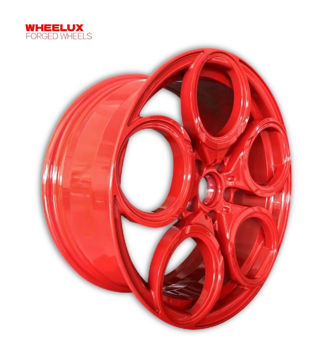 Wheelux custom white monoblock forged alloy wheels rims for passenger car wheels rims