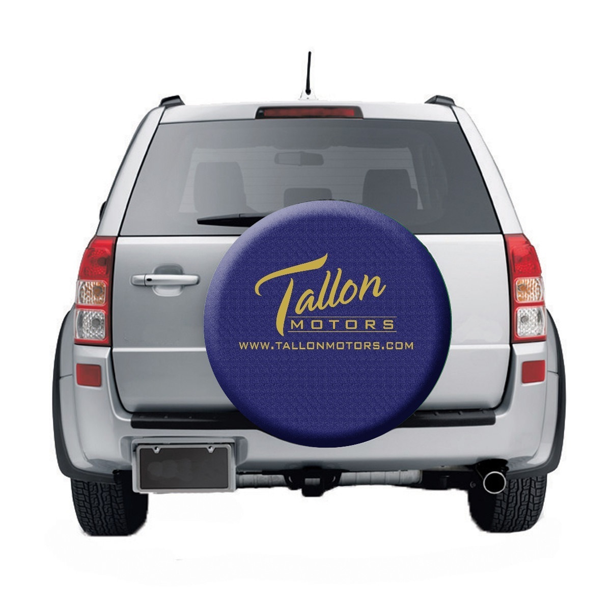 Wholesale High Quality Tension Fabric Customized Logo Printing Spare Car Wheel Tire Cover for Advertising