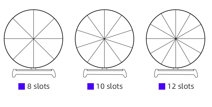 Factory Directly Supply  Custom Logo Mental Frame Foam Board Tabletop Lucky Spin Prize Wheel