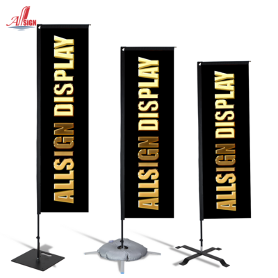 flying flag pole custom printing flag banner stand