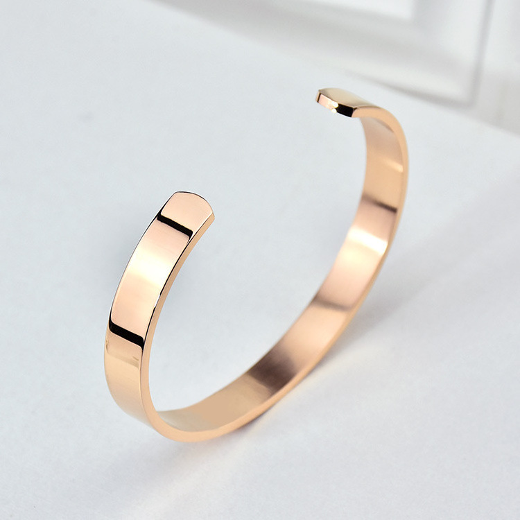 316l stainless steel bracelet adjustable bangle 14k 18k saudi gold slave bangle bracelet jewelry wholesale