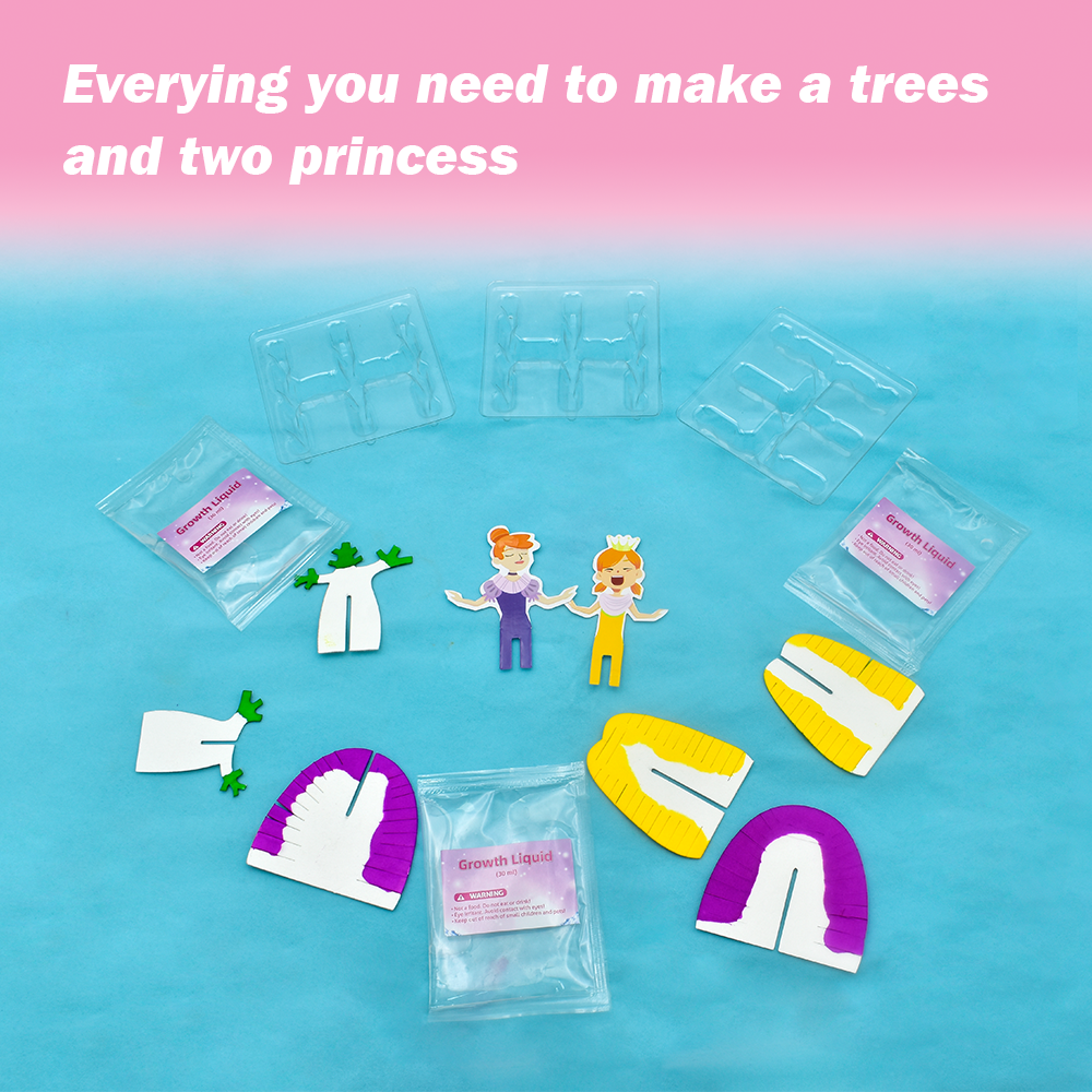 Paper Tree Colorful DIY Crystal Growing Kit Craft Kits for Kids