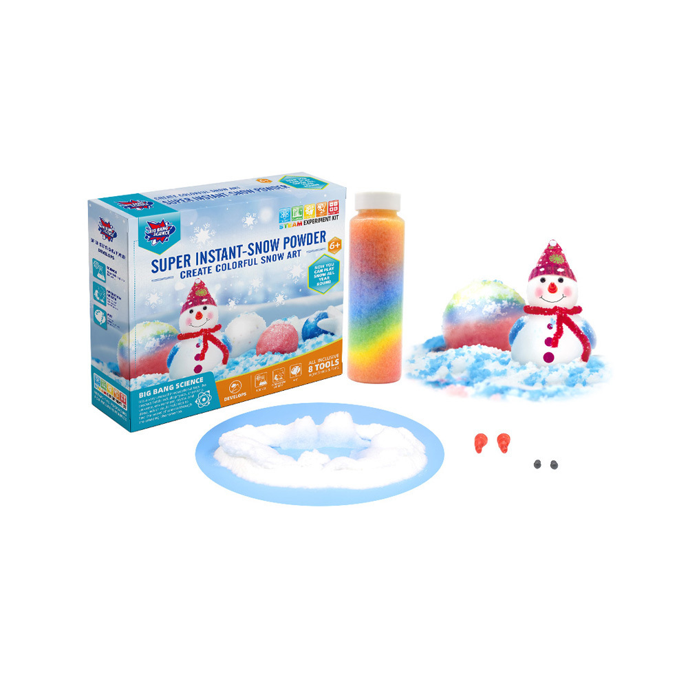 Instant Snow Powder Growing Artifical Snow Instantly Magic Snow with Color Toy Kit