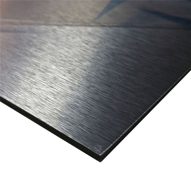 4mm Alucobond 1220x2440mm Fachadas em ACM panel de aluminio compuesto brushed