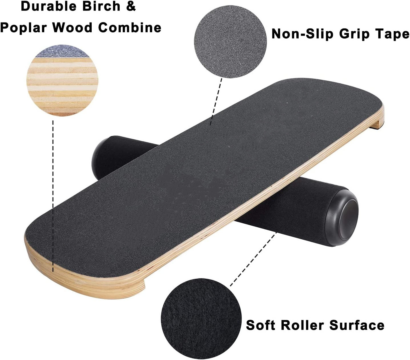 Hot sale powrx surf balance board, balance board kids electric, balance board wood roller