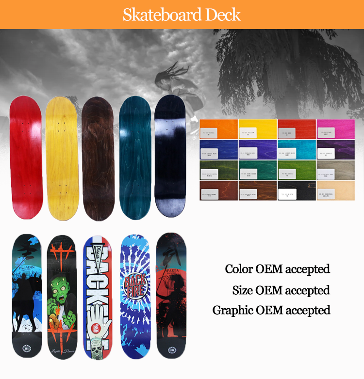 cheap custom blank skateboard deck wholesale canadian maple blank skateboard decks