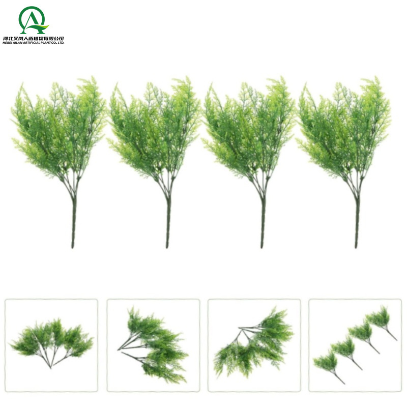 Artificial Flower Artificial Aquatic Plant Grass Stems Grass Decor Fern Stems Ornament Plants Small Greenery Wire Green Wall