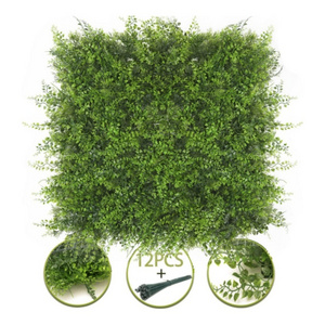 Artificial Hedge Grass Wall 20"X20" Privacy Fence Panels Greenery Backdrop Indoor Outdoor Topiary Privacy Screens and Panels