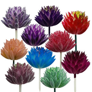 10 PCS Artificial Succulent Plants Mixed Color Artificial Succulents Picks for Indoor and Outdoor Home Decor Floral Arrangement