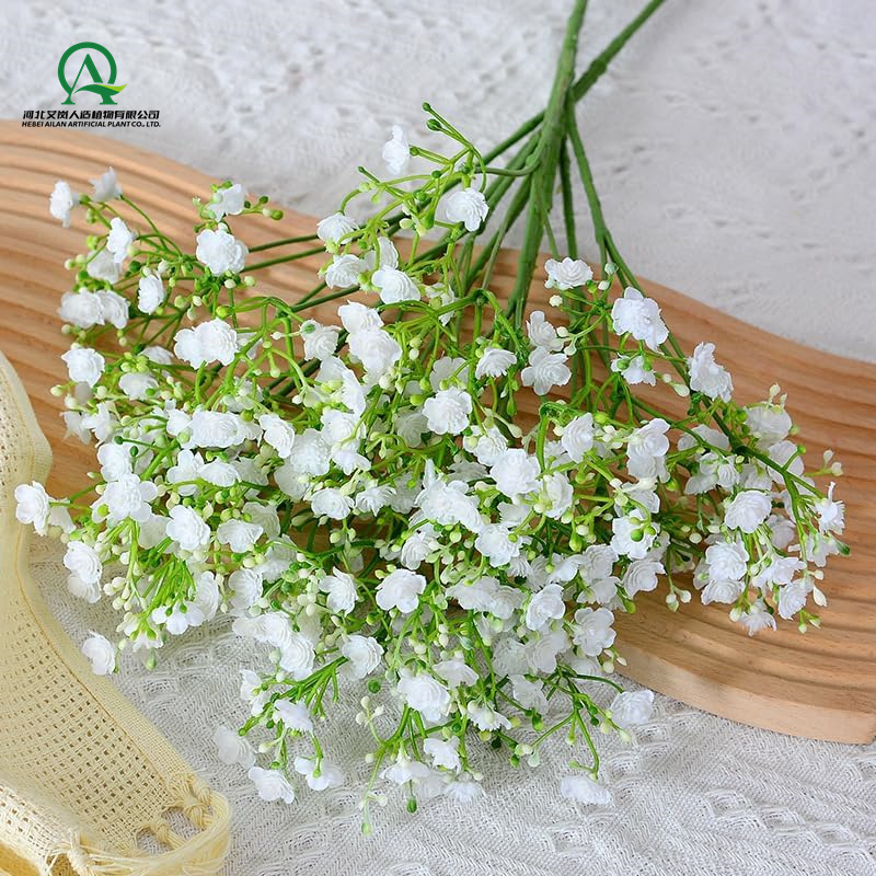 Artificial Baby Breath Flowers Gypsophila Bouquet Real Touch Plastic Flower for Wedding DIY Party Home Garden Office Decoration