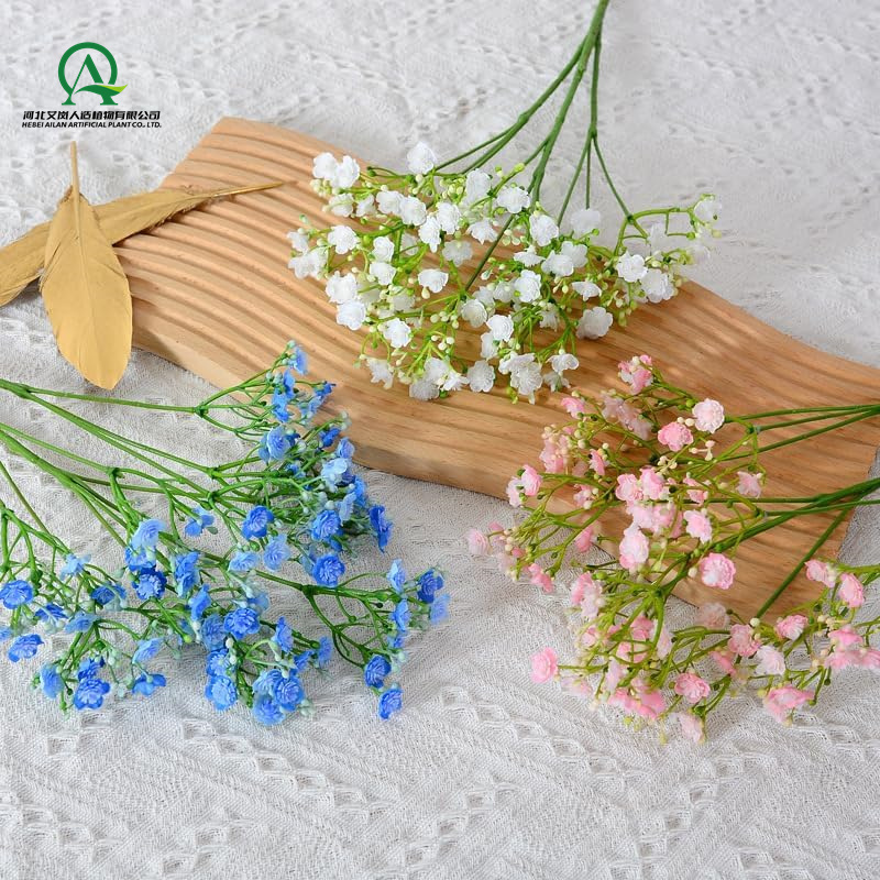 Artificial Baby Breath Flowers Gypsophila Bouquet Real Touch Plastic Flower for Wedding DIY Party Home Garden Office Decoration