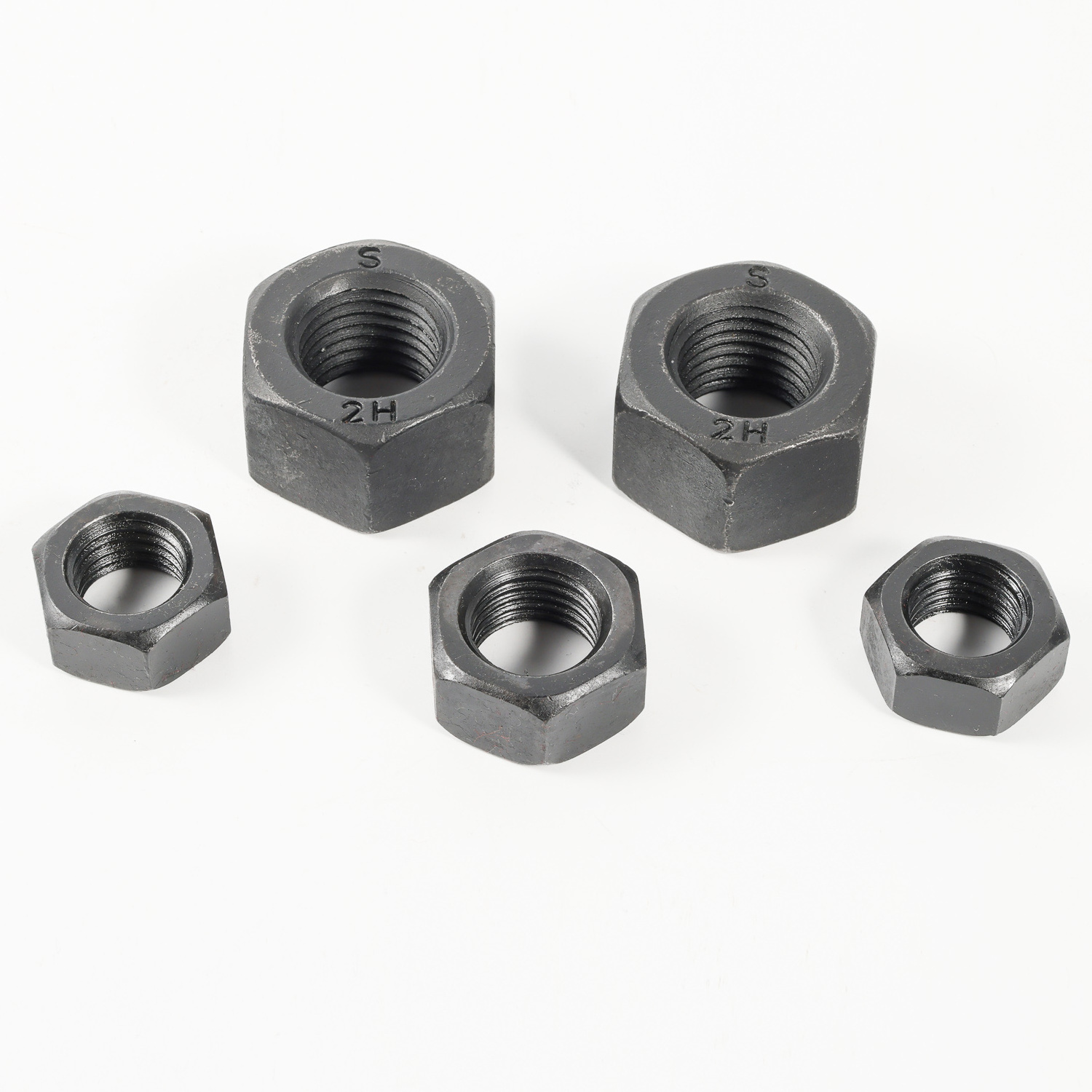 ANSI JIS Blue Dyed Cadmium Plated Stainless Steel Carbon Steel M3 M4 M5 M6 M7 M8 M10 Heavy Hex Nuts Material A 194